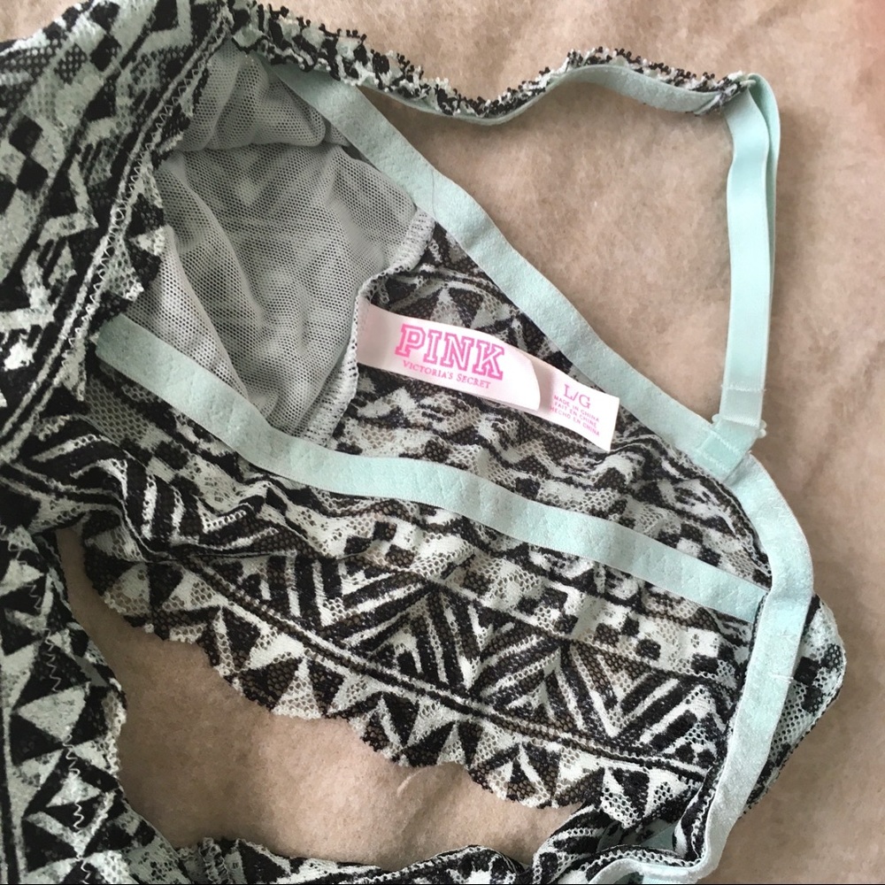 Patterned Lace Ruched Front Bralette - Picture 5 of 6